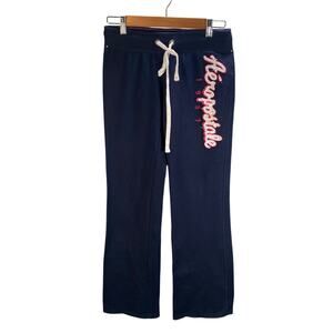 Aeropostale 1987 Navy Blue Sweatpants Lounge Pants Comfy Casual Y2k